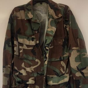 US Army Field Jacket Camouflage Men's Jacket, Men's Medium